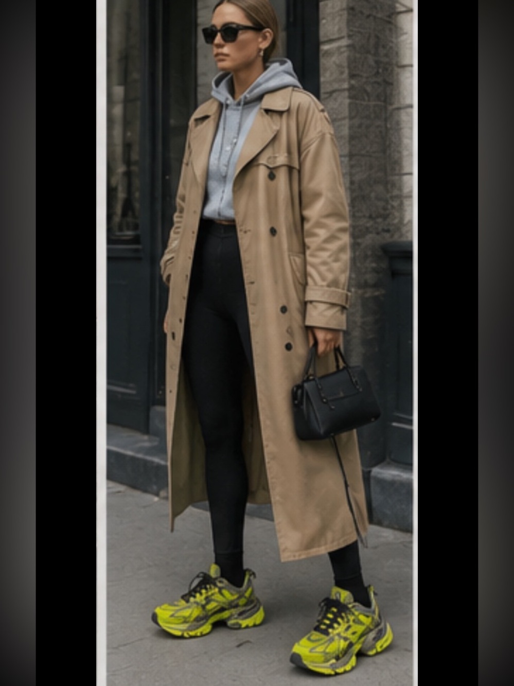Balenciaga women Neon Yellow and Gray Track 2 Open Sneakers size EU 40 US 10 - Picture 2 of 7